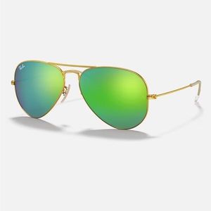 Large frame aviator ray ban sunglasses